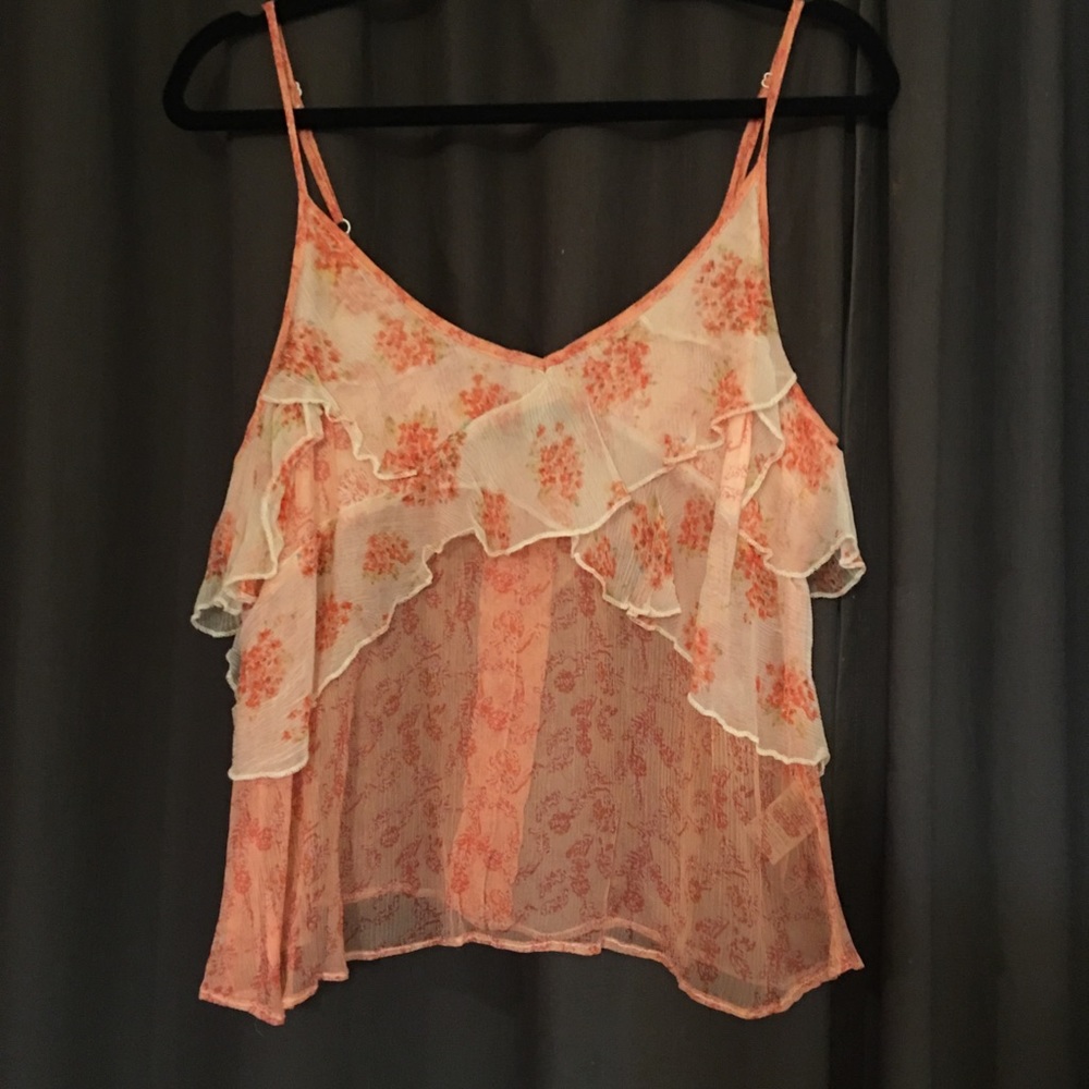 Free People flowered and flowing cami